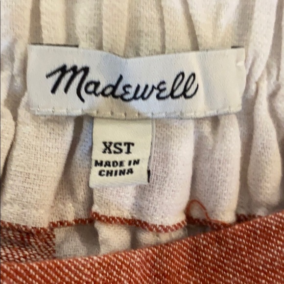 NWOT Madewell High Rise Striped Culottes - Picture 6 of 8